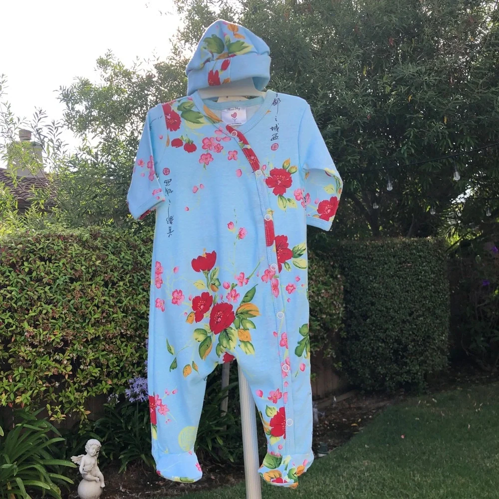 NWT 12 Month MadSky/Peace, Love & Babies PJ‎ Footie Pajamas